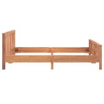 vidaXL Cadre de lit Bois de teck massif 140x200 cm