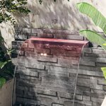 vidaXL Déversoir pour cascade avec LED RVB Acrylique 90 cm