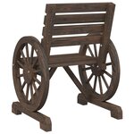 vidaXL Chaises de jardin Bois de sapin massif