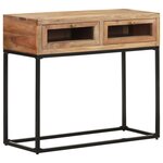 vidaXL Table console 90x35x76 cm Bois d'acacia massif