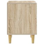 vidaXL Table de chevet Chêne Sonoma 62 x 34 5 x 48 cm