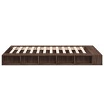 vidaXL Cadre de lit sans matelas chêne marron 135x190 cm
