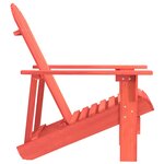 vidaXL Chaise de jardin Adirondack bois de sapin massif rouge