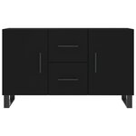 vidaXL Buffet noir 100x36x60 cm bois d'ingénierie
