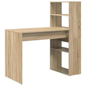 vidaXL Bureau Chêne sonoma 113 x 54 x 120 cm Bois d'ingénierie