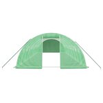 vidaXL Serre avec cadre en acier vert 40 m² 10x4x2 m