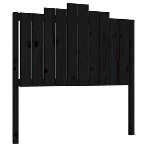 vidaXL Tête de lit Noir 106x4x110 cm Bois massif de pin