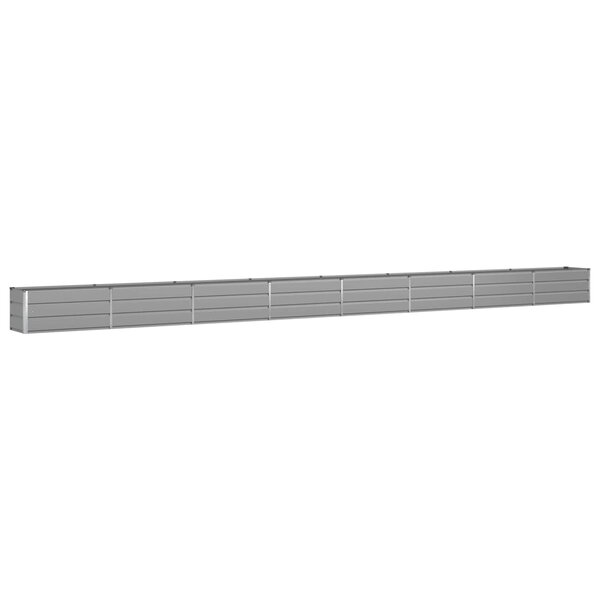 vidaXL Jardinière Gris clair 480 x 50 x 45 cm Acier galvanisé