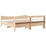 vidaXL Cadre de lit avec tête de lit 180x200 cm bois de pin massif