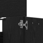 vidaXL Ensemble de meubles salle de bain 2 Pièces chêne noir