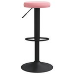 vidaXL Tabourets de bar lot de 2 rose velours