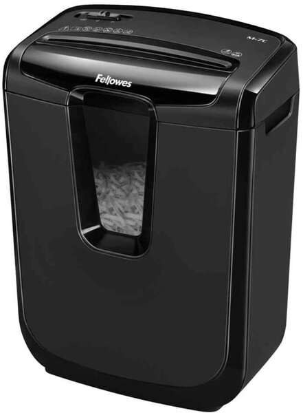 Destructeur de documents Powershred M 7c CC 4x46 mm 7 Feuilles 14 Litres Noir FELLOWES