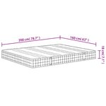 vidaXL Matelas à ressorts bonnell moyen 160x200 cm