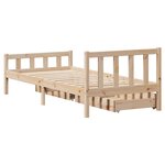 vidaXL Cadre de lit sans matelas 100x200 cm bois massif de pin