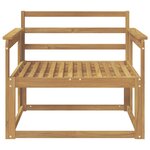 vidaXL Sofa de milieu extérieur Bois d'Acacia Massif Blanc