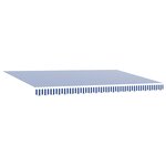 vidaXL Auvent rétractable automatique bleu et blanc 500x300 cm