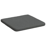vidaXL Coussins de siège 4 Pièces Gris foncé 40 x 40 x 3 cm tissu