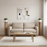 vidaXL Support de Plante 2 pièces Chêne artisanal 25 x 25 5 x 100 5 cm