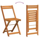 vidaXL Ensemble Bistro Pliable 5 Pièces en Bois Massif Acacia