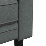 vidaXL Ensemble de Canapés Gris foncé tissu