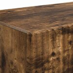 vidaXL Meuble TV mural Chêne fumé 60 x 31 x 29.5 cm Bois d'ingénierie