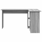 vidaXL Bureau Gris Sonoma 142 x 102 x 73 cm Bois d'ingénierie