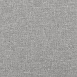 vidaXL Sommier à lattes de lit avec matelas Gris clair 180x200cm Tissu