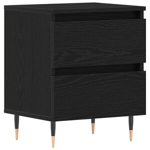 vidaXL Cabinet de chevet Chêne noir 40 x 35 x 50 cm Bois d'ingénierie