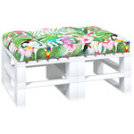 vidaXL Coussin de palette multicolore 120x80x12 cm tissu