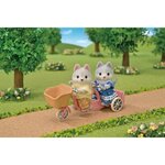 Sylvanian families - les freres et soeurs husky et leur tandem