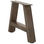 vidaXL Pieds de table basse en forme de A  2 pièces  40 x (30-31) cm  acier