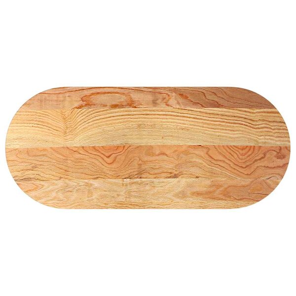 vidaXL Dessus de table 140x60x4 cm bois de chêne massif ovale
