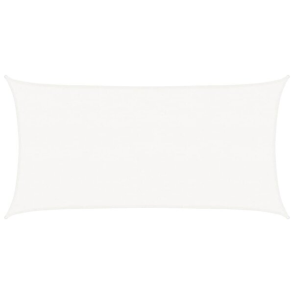 vidaXL Voile d'ombrage PEHD Rectangulaire 2 x 4 m Blanc