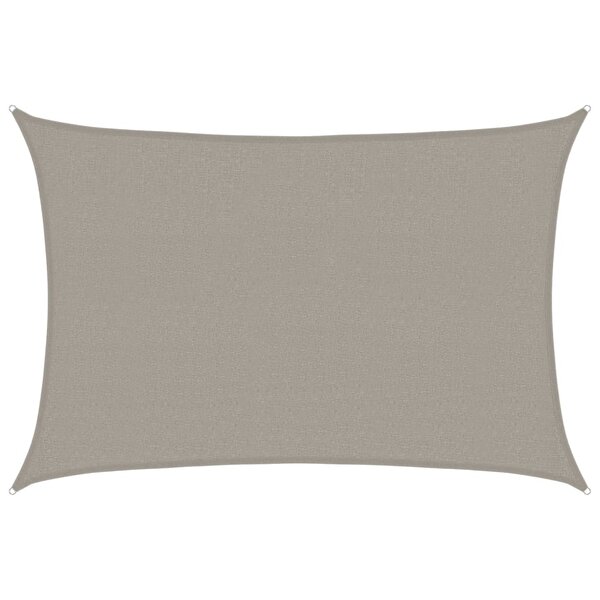 vidaXL Voile d'ombrage 160 g/m² rectangulaire gris clair 2 5x3 5m PEHD