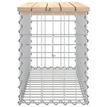 vidaXL Banc de jardin design de gabion 83x31 5x42cm bois massif de pin