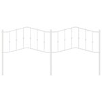 vidaXL Tête de lit métal blanc 193 cm