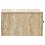 vidaXL Cabinet de chevet mural Chêne Sonoma 34 5 x 33 x 20 cm