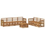 vidaXL Ensembles de canapés 8 pc Bois d'Acacia Massif