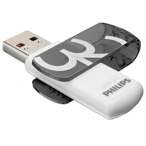 Philips clé usb 3.0 vivid 32 go blanc et gris