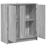 vidaXL Buffet avec LED sonoma gris 77x34x85 cm bois d'ingénierie