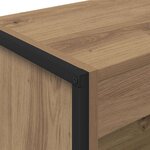 vidaXL Bibliothèque Chêne artisan 80 x 30 x 155 cm Bois d'ingénierie