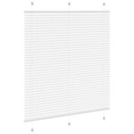 vidaXL Store plissé blanc 120x100cm largeur du tissu 119 4cm polyester