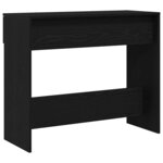 vidaXL Table console Chêne noir 30 x 36 x 75 cm Bois d'ingénierie