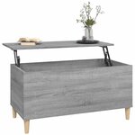 vidaXL Table basse Sonoma gris 90x44 5x45 cm Bois d'ingénierie