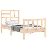 vidaXL Cadre de lit sans matelas 100x200 cm bois massif de pin