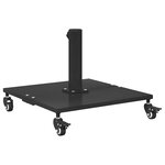 vidaXL Socles de parasol d'extérieur Noir 45 x 45 x 31.5 cm Acier