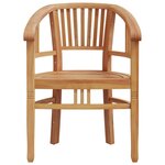 vidaXL Ensemble à manger de jardin 7 Pièces Bois de teck solide