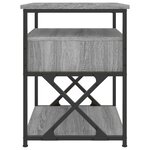 vidaXL Tables de chevet 2 Pièces sonoma gris 40x42x55cm bois d'ingénierie