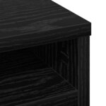 vidaXL Organiseur de bureau Chêne noir 36 x 26 x 29.5 cm