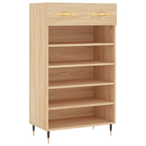vidaXL Armoire à chaussures chêne sonoma 60x35x105cm bois d'ingénierie